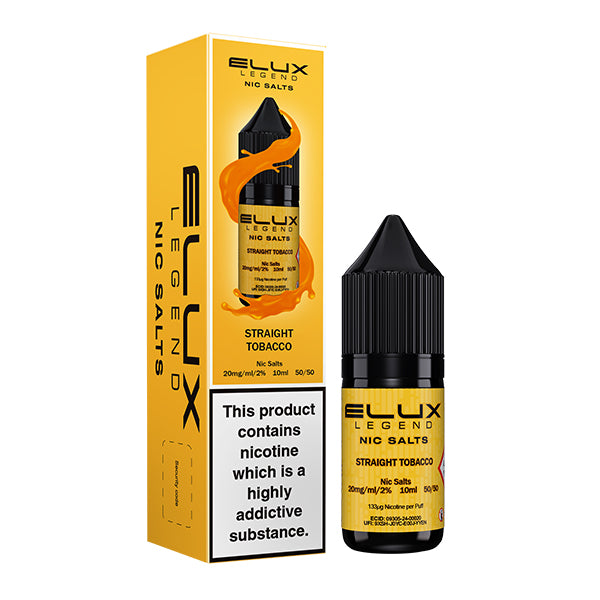 STRAIGHT TOBACCO 10ML BY ELUX LEGEND