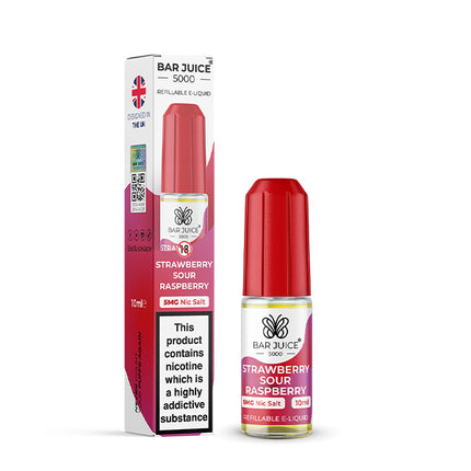 STRAWBERRY SOUR RASPBERRY 10ML BY BAR JUICE 5000