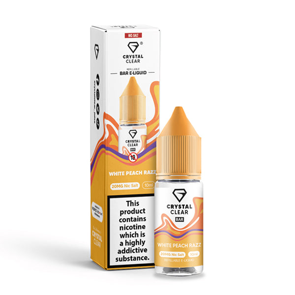 WHITE PEACH RAZZ 10ML BY CRYSTAL CLEAR