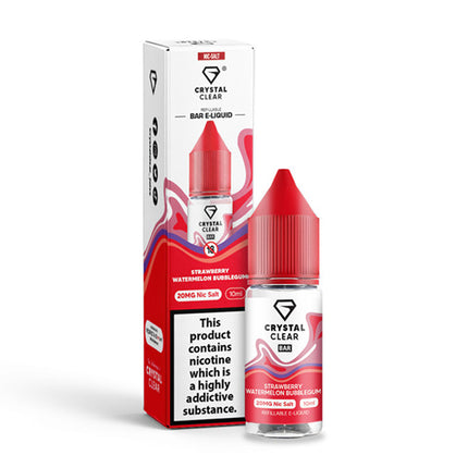 STRAWBERRY WATERMELON BUBBLEGUM 10ML BY CRYSTAL CLEAR