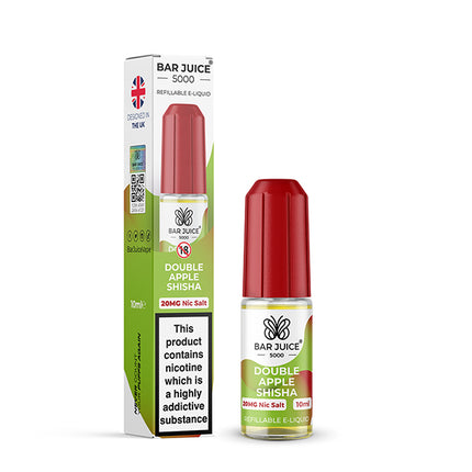 DOUBLE APPLE SHISHA 10ML BY BAR JUICE 5000
