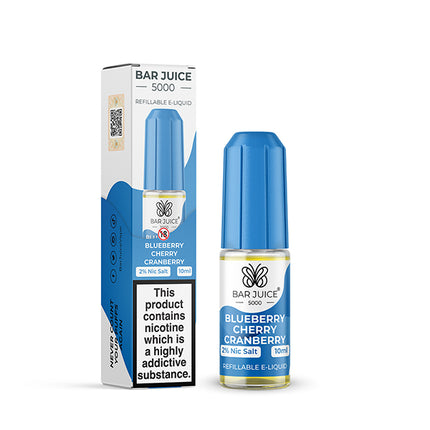 BLUEBERRY CHERRY CRANBERRY 10ML BY BAR JUICE 5000