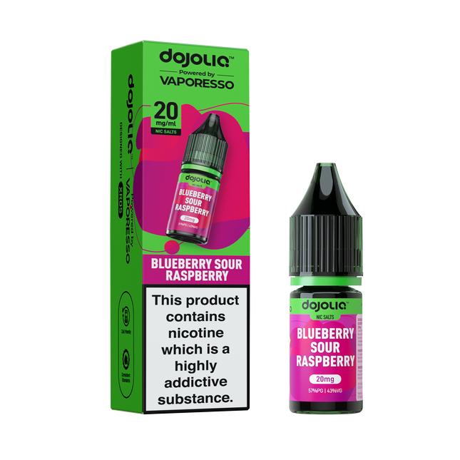 BLUEBERRY SOUR RASPBERRY 10ML DOJOLIQ BY VAPORESSO