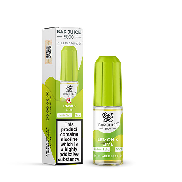 LEMON and LIME 10ML BY BAR JUICE 5000