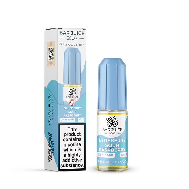 BLUEBERRY SOUR RASPBERRY 10ML BY BAR JUICE 5000