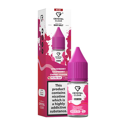 STRAWBERRY RASPBERRY CHERRY FUSION 10ML BY CRYSTAL CLEAR