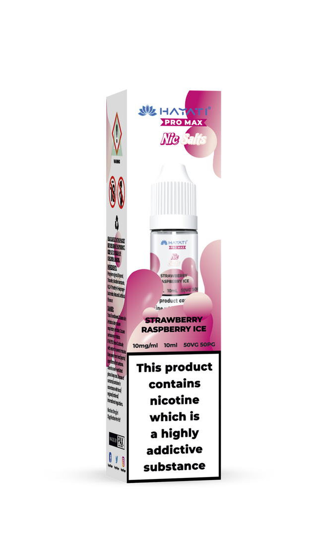 STRAWBERRY RASPBERRY ICE 10ML PRO MAX BY HAYATI