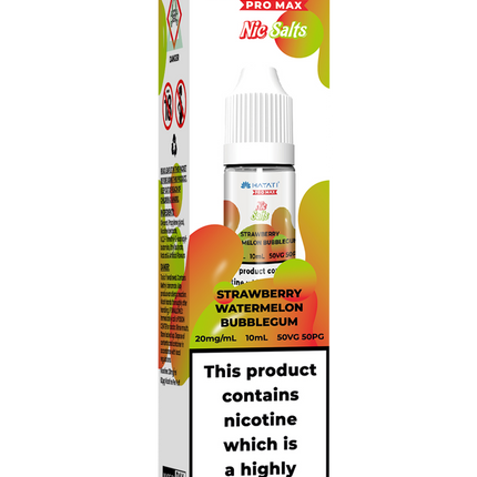 STRAWBERRY WATERMELON BUBBLEGUM 10ML PRO MAX BY HAYATI