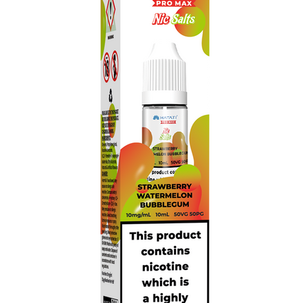 STRAWBERRY WATERMELON BUBBLEGUM 10ML PRO MAX BY HAYATI