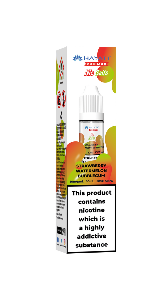 STRAWBERRY WATERMELON BUBBLEGUM 10ML PRO MAX BY HAYATI