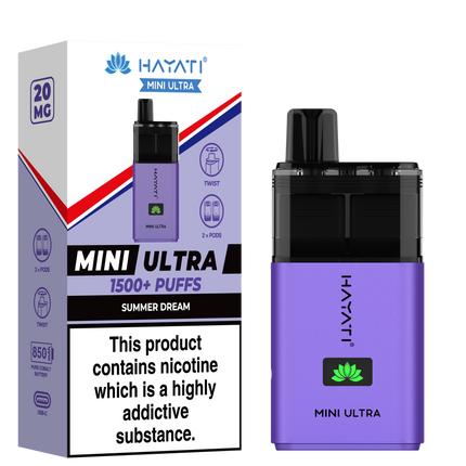 Hayati Mini Ultra 1500 Prefilled Pod Kit - 20mg