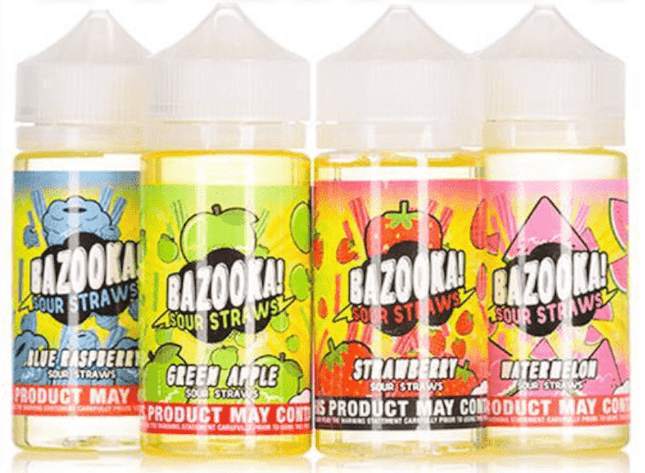 Bazooka Sour Straws - 100ml Shortfill - 0mg