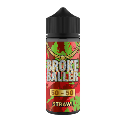 Broke Baller - Strawi 80ml Shortfill E-Liquid